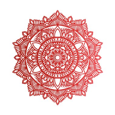 Çiçekli yuvarlak konsept vektör sanat tasarımı illüstrasyonu