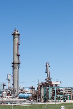 Petrochemical plant vertical clipart
