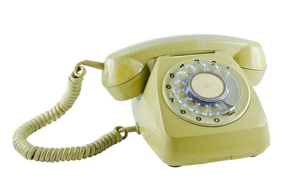 Gamla telefon isolerade — Stockfoto