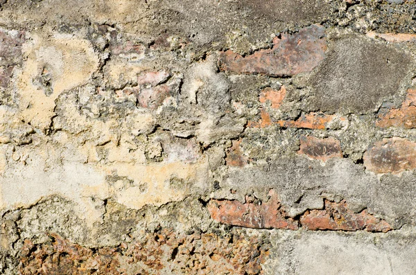 Schade van zeer oude muur Stockfoto