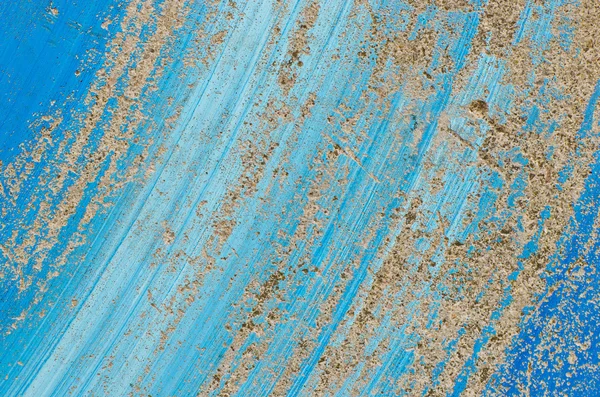 Daño de pared de color azul para fondo —  Fotos de Stock