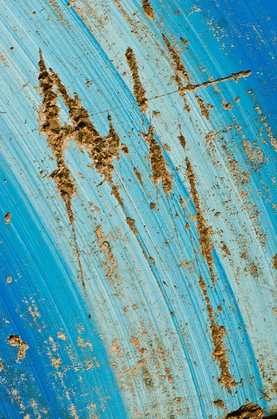 Damage surface wall blue color — Stock Photo, Image