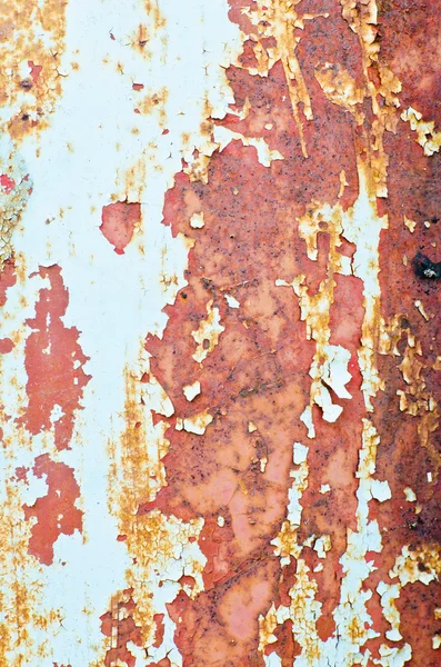 Closeup rezavé škody oceli pro použití pozadí — Stock fotografie
