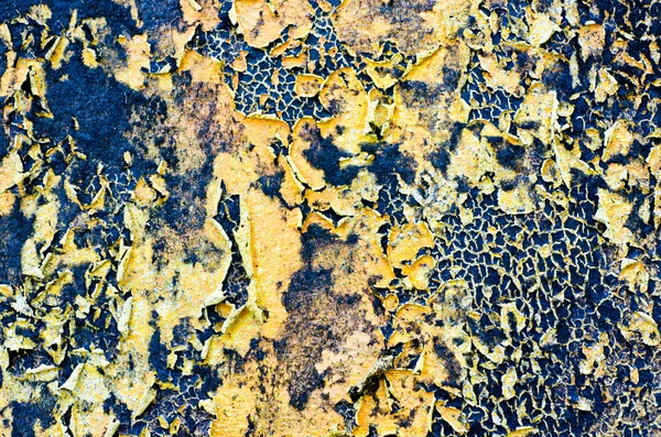 Damage paint yellow wall for background use — Stock Photo, Image