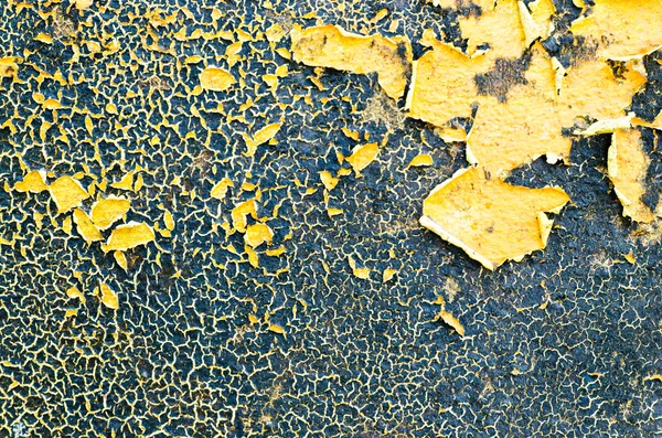 Damage paint yellow wall for background — Stock Photo, Image