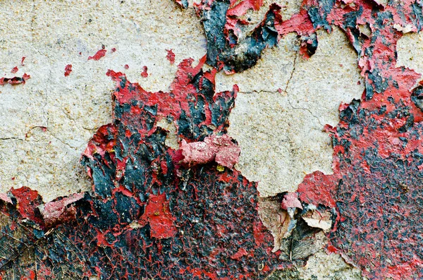 Rusty grunge pared roja para uso de fondo — Foto de Stock
