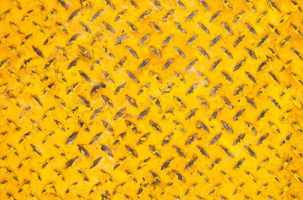 Rusty yellow steel plate — Stock Photo © treesak 45045971
