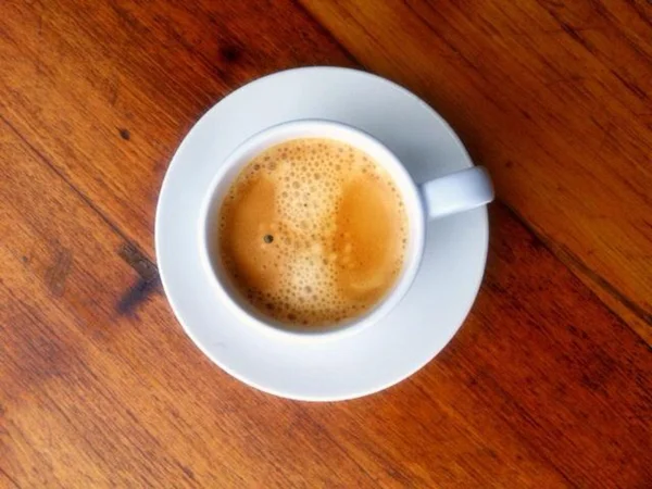 ahşap beyaz kahve Kupası