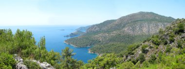 Akdeniz Türkiye'nin kıyı şeridi manzara