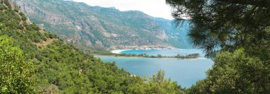 mavi lagün ve beach Ölüdeniz Türkiye Panoraması