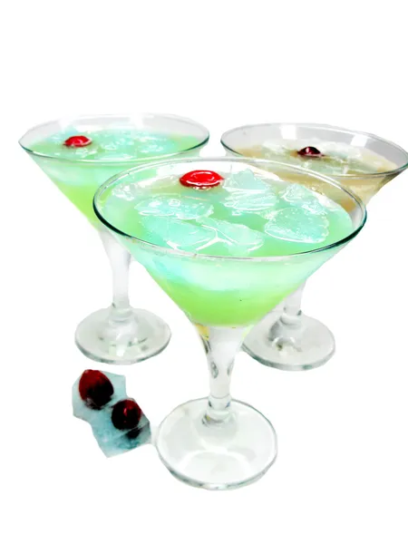 Alcohol punch cocktail drinks with mint — Stock Photo, Image