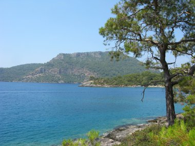 Akdeniz Türkiye'nin kıyı şeridi manzara