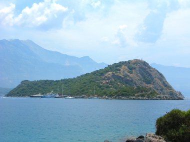 Akdeniz Türkiye'nin kıyı şeridi manzara