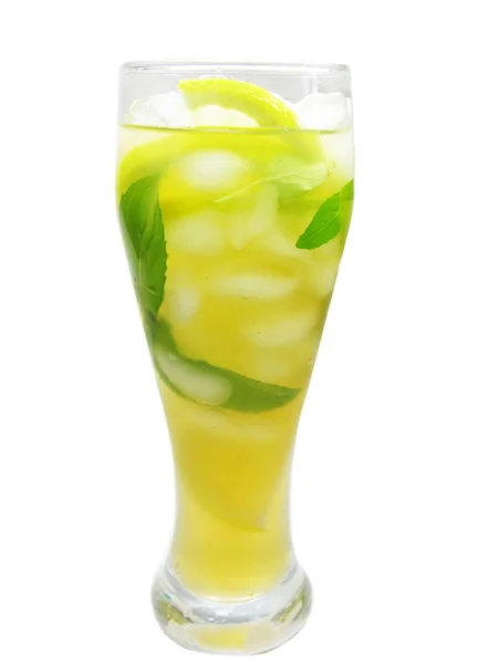 Alcohol cocktail drink with lemon — Stock Photo, Image