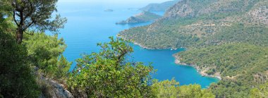 Akdeniz Türkiye'nin kıyı şeridi manzara