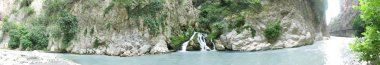 Saklikent gorge şelale ve nehir fethiye Türkiye