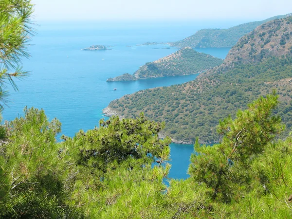 Paisaje costero de pavo marino mediterráneo — Foto de Stock