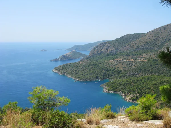 Берегова лінія ландшафт середземноморської морської Туреччини — стокове фото