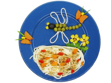 yaratıcı makarna gıda dragon shape