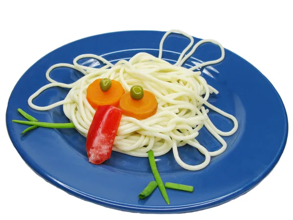 yaratıcı makarna kuş şekli