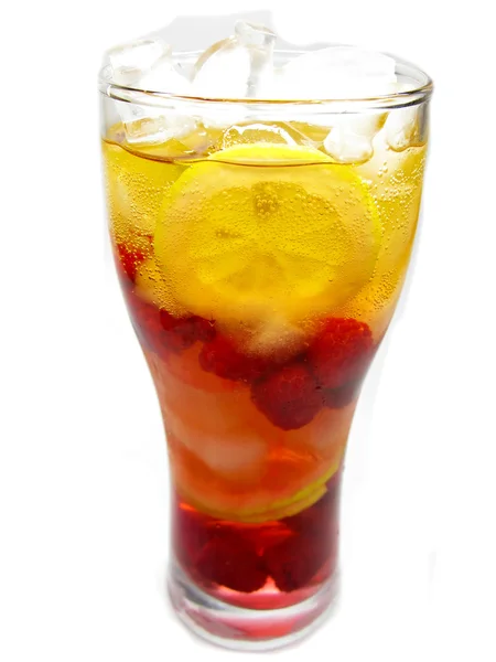 Frullato cocktail di frutta con lampone — Foto Stock