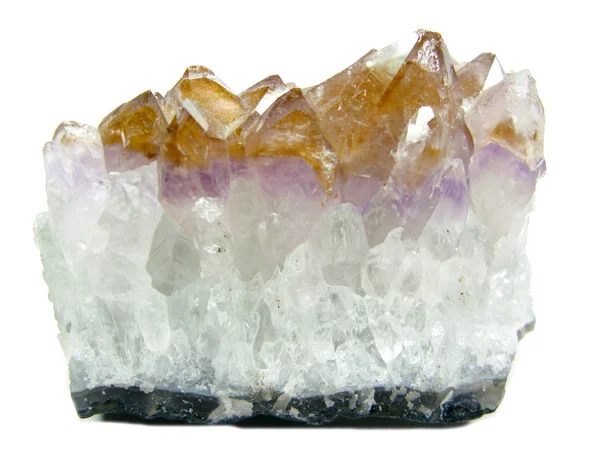Аметист кварцові геодезичні кристали — стокове фото