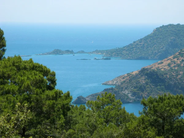 Paesaggio costiero di tacchino mediterraneo — Foto Stock