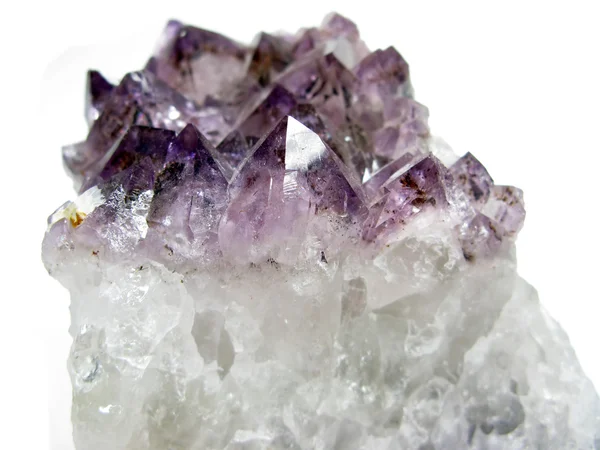 Amethyst-geologische Kristalle — Stockfoto