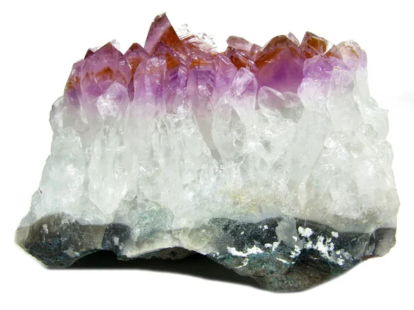 Amethyst-Quarz geologische Kristalle — Stockfoto