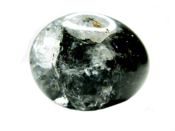 Pedra qurtz natural com cristais geológicos de clorito — Fotografia de Stock