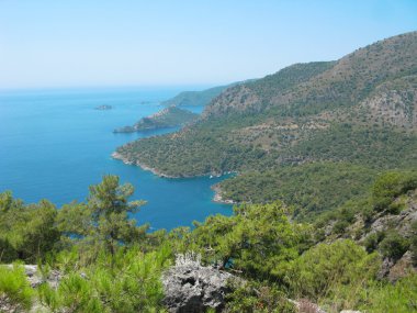 Akdeniz Türkiye'nin kıyı şeridi manzara