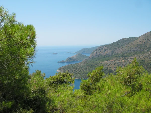 Paisaje costero de pavo marino mediterráneo — Foto de Stock