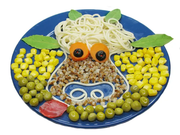 yaratıcı makarna gıda inek hayvan şekli