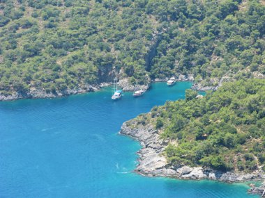 Akdeniz Türkiye'nin kıyı şeridi manzara