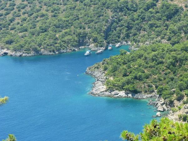 Kusten landskap av Medelhavet Turkiet — Stockfoto