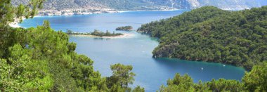 mavi lagün ve beach Ölüdeniz Türkiye Panoraması