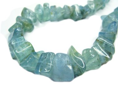 jeolojik Akuamarin mücevher kristaller ve Takı Boncuk