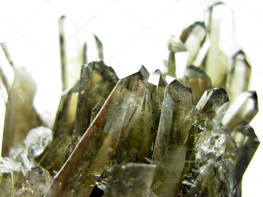 smoky quartz geode geological crystals