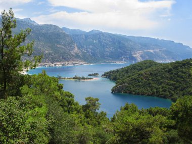 mavi lagün ve beach Ölüdeniz Türkiye Panoraması
