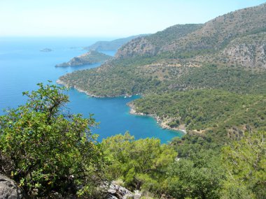 Akdeniz Türkiye'nin kıyı şeridi manzara