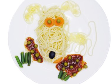 yaratıcı makarna gıda Yengeç şekli