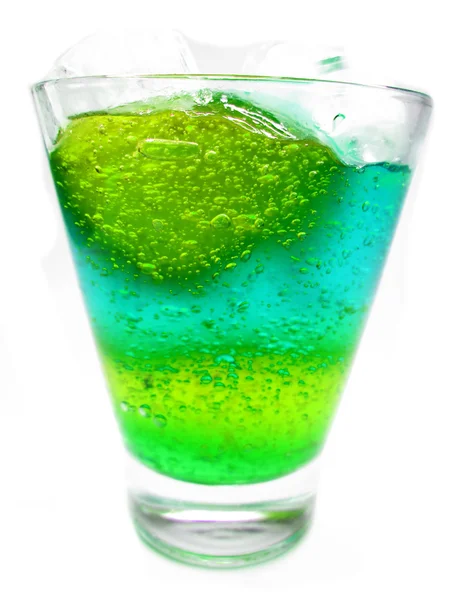 Alcohol punch cocktail drinks with ice — Stock Photo, Image