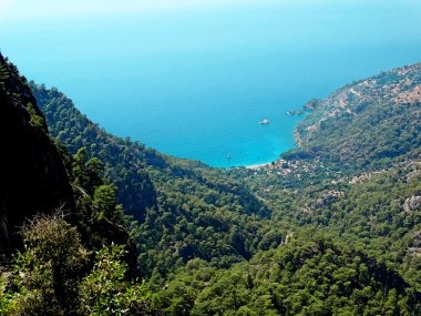 Akdeniz Türkiye'nin kıyı şeridi manzara