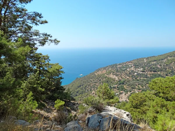 Coastline landscape of mediterranean sea turkey — Stock Photo, Image