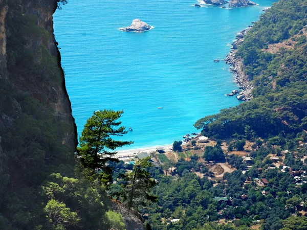 Paisaje costero de pavo marino mediterráneo — Foto de Stock