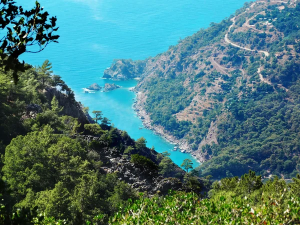 Kusten landskap av Medelhavet Turkiet — Stockfoto