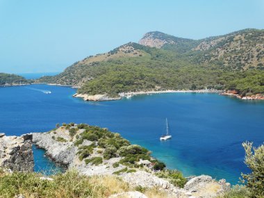 Akdeniz Türkiye'nin kıyı şeridi manzara