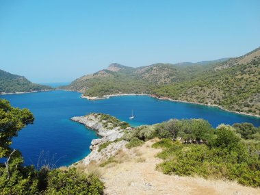 Akdeniz Türkiye'nin kıyı şeridi manzara
