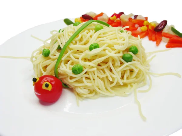 Creative pasta food ladybug shape — стоковое фото