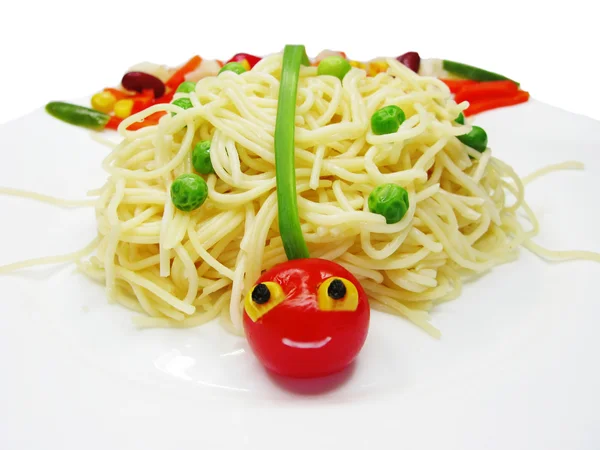 Creative pasta food ladybug shape — Zdjęcie stockowe